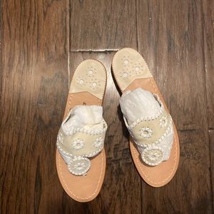 Jack Rogers Palm Beach Flats in Bone